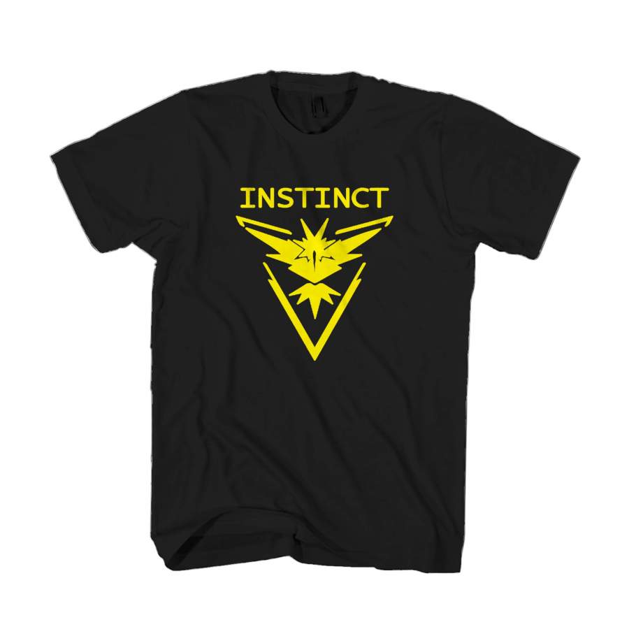 Team Instinct Pokemon Go Yellow Zapdos Lightning Man’s T-Shirt