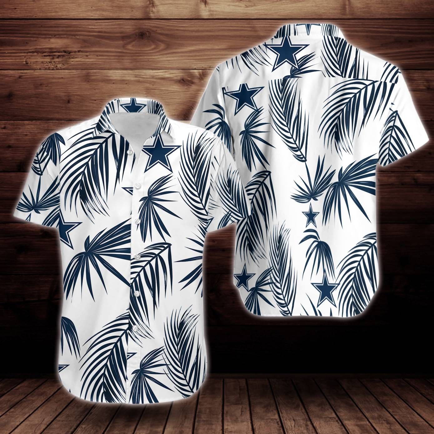 Dallas Cowboys Flower Short Sleeve Hawaiian Aloha Shirts Aloha Shirts