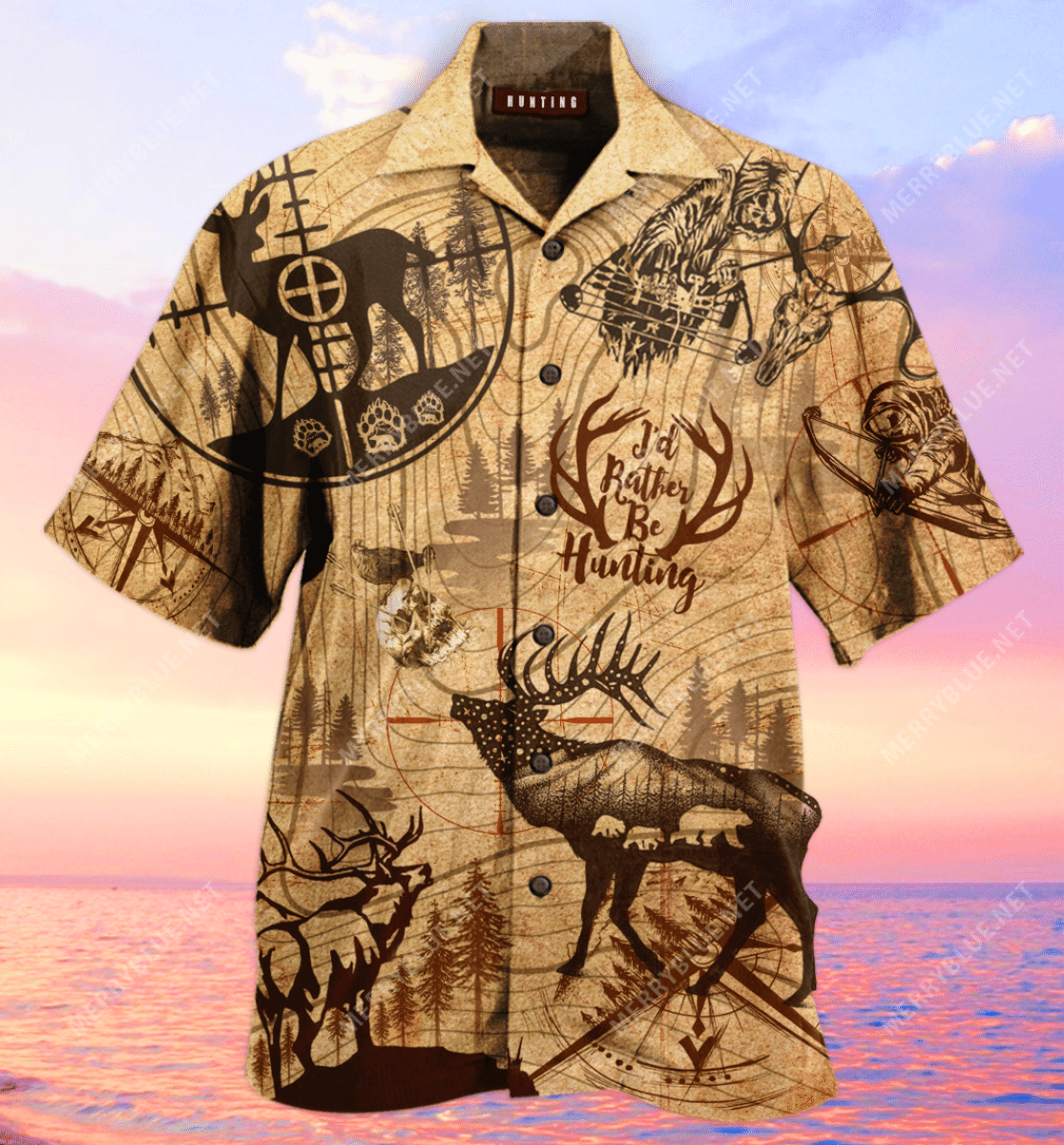 Amazing Hunting Unisex Hawaiian Aloha Shirts Aloha Shirts