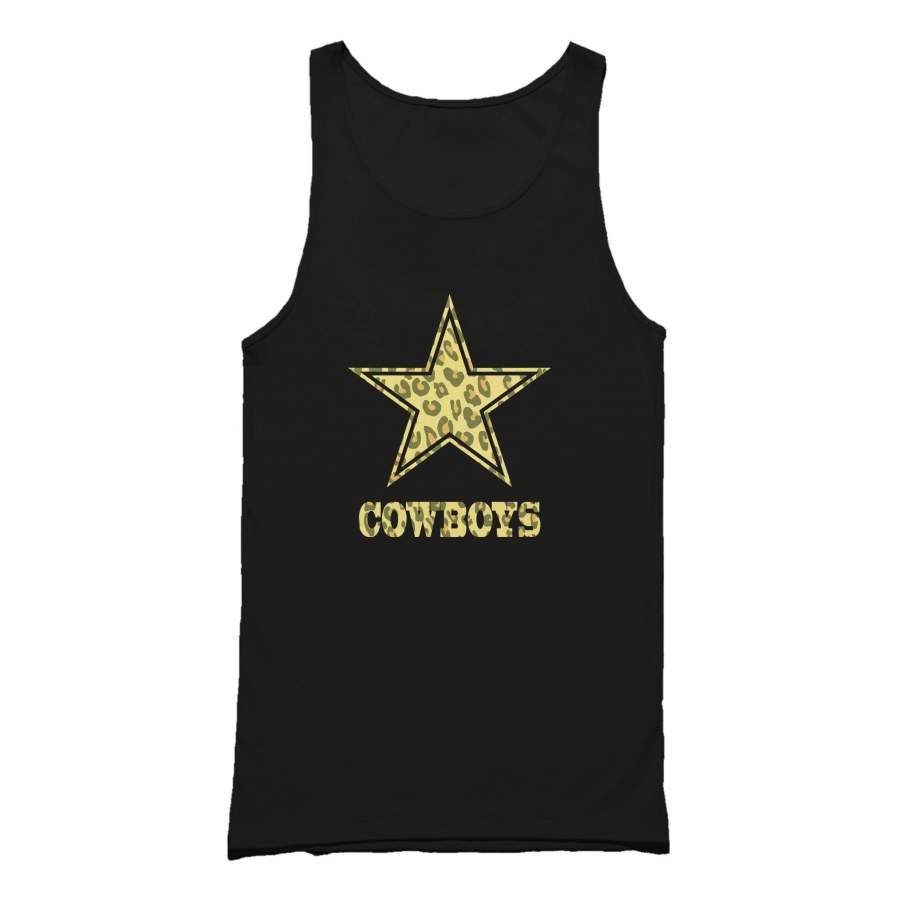 Cheetah Dallas Cowboys Leopard Baseball Star Print Love Deep In The Heart Texas Tank Top