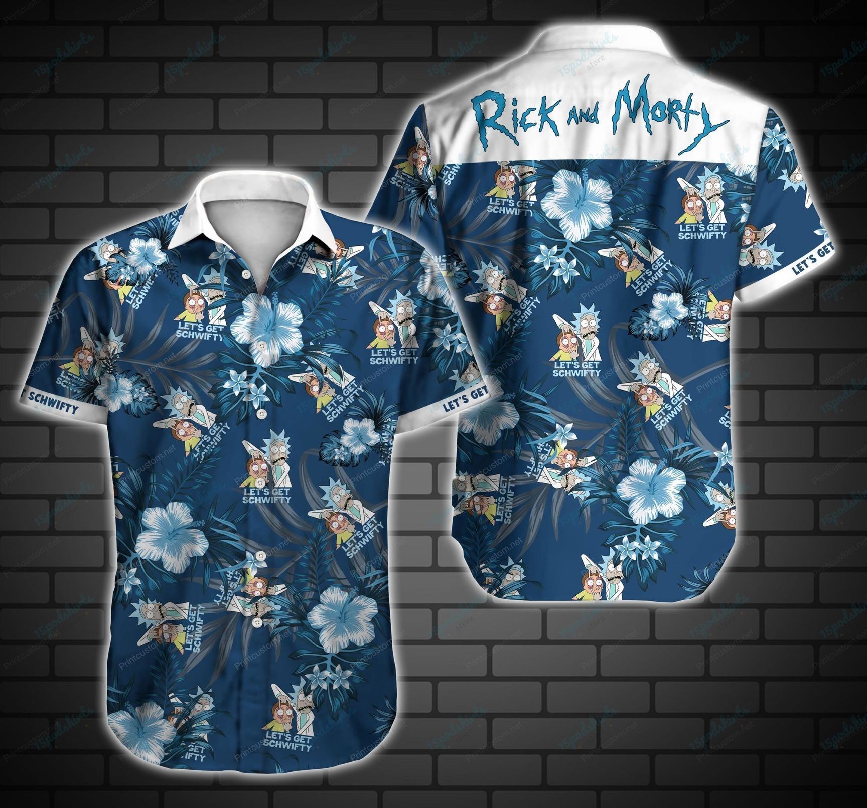 Let’S Get Schwifty Rick And Morty Hawaiian Aloha Shirts Aloha Shirts