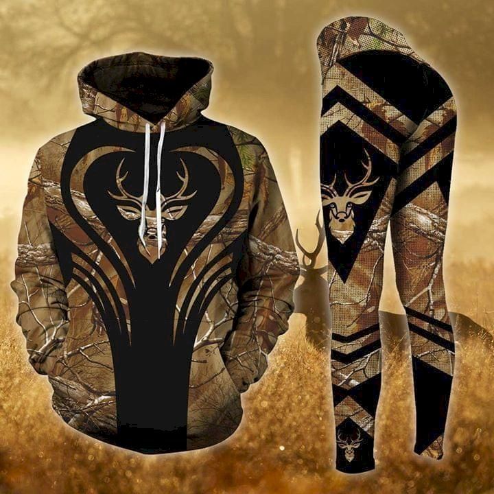 Combo Hunting Hoodie And Legging 3D Set