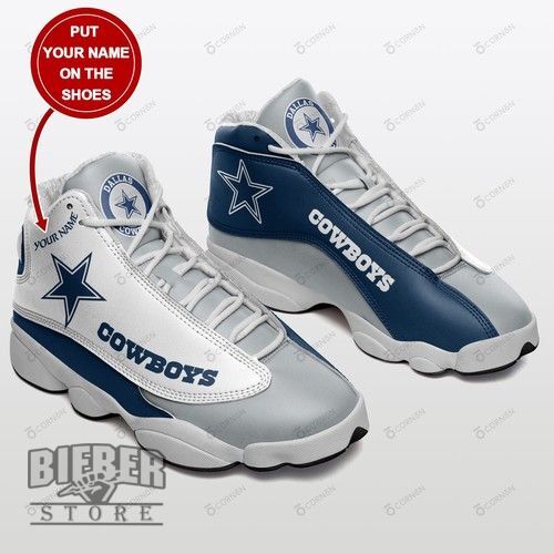 Dallas Cowboys Personalized Air JD13 Sneakers 020