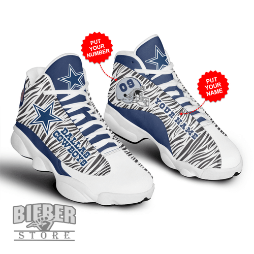 Dallas Cowboys Football Personalized Shoes Air JD13 Sneakers For Fan