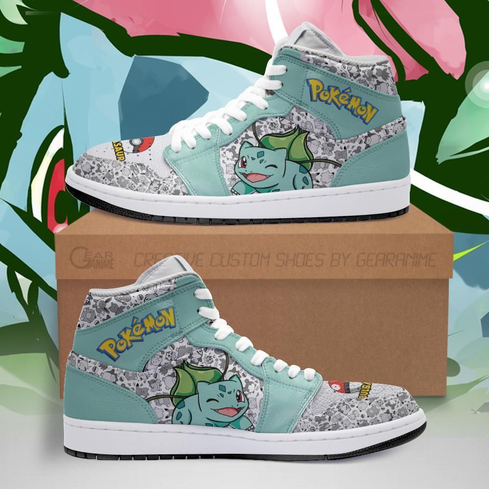 Bulbasaur Cute Pokemon Sneakers Fan PT04