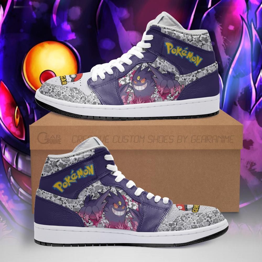 Gengar Sneakers Cute Pokemon Sneakers Fan PT04