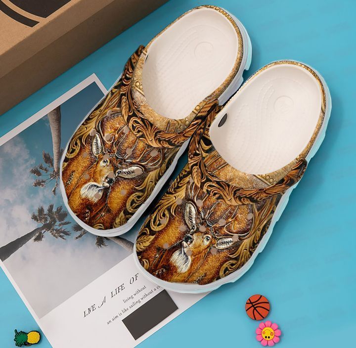 Hunting Deer Season Sku 1481 Crocs Clog Shoes