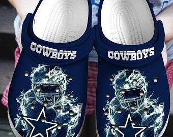 Dallas Cowboys Crocs Crocband Clog Clog Comfortable For Mens And Womens Classic Clog Water Shoes Comfortable