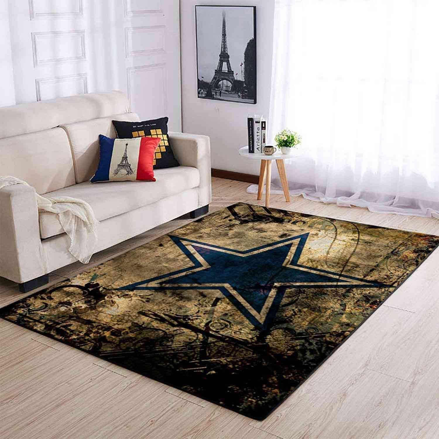 Distressed Dallas Cowboys Area Sku 65 Rug