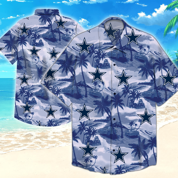 Dallas Cowboys Tommy Bahama Hawaiian Aloha Shirt Hawaiian Shorts Beach Short Sleeve