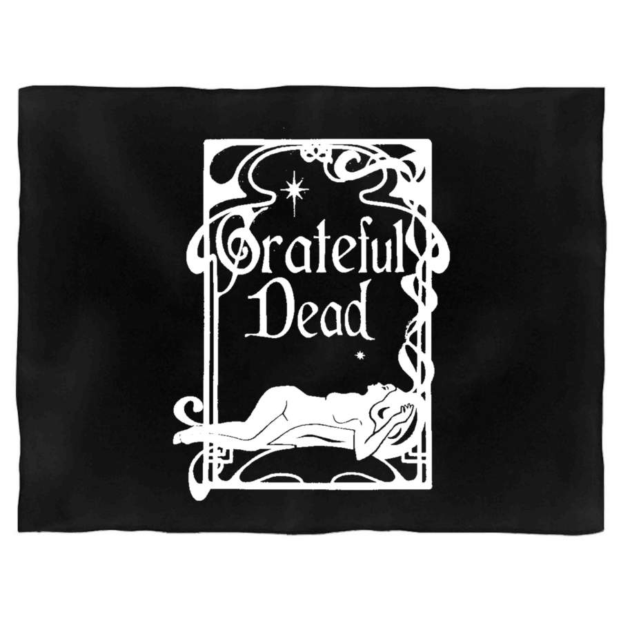 Grateful Dead Graphic Art Nouveau Design Jerry Garcia Blanket