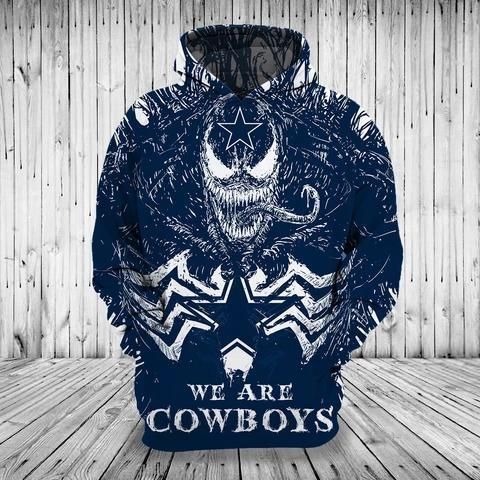 Dallas Cowboys Venom Character Hoodie 3D Zipper Hoodie For Men For Women All Over Printed Hoodie 3D Zipper Hoodie Ds0 05827 V508