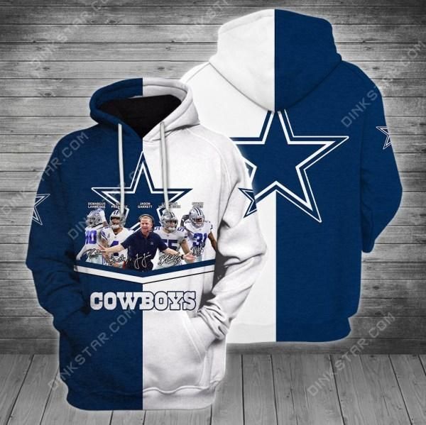 Dallas Cowboys 3D Pull Over Hoodie 3D Zipper Hoodie For Men And Women Zipper Hoodie 3442 Ds0 06099