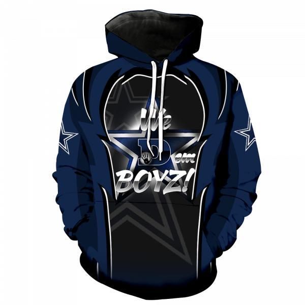 Dallas Cowboys Hoodie 3D Zipper Hoodie Full Over Print 1189 Ds0 06008