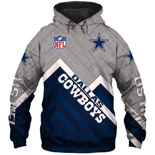 Dallas Cowboys Dallas Cowboys Dallas Cowboys All Over Printed Hoodie 3D Zipper Hoodie