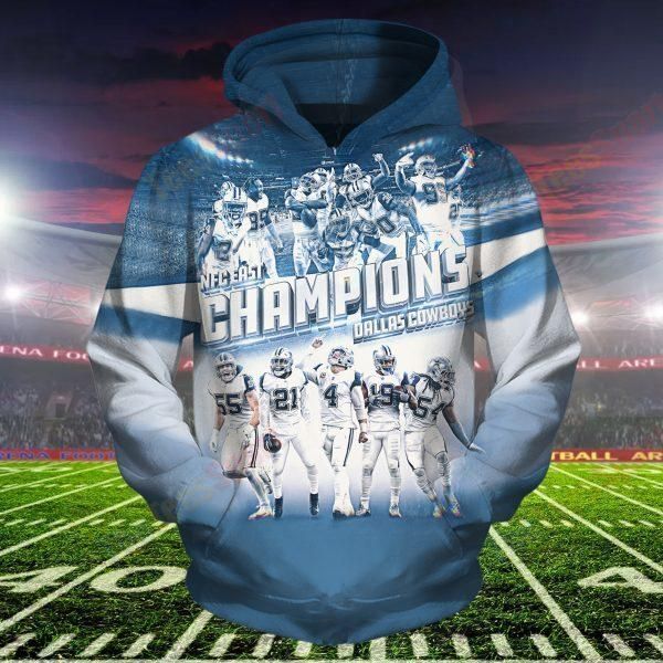 Dallas Cowboys Hoodie 3D Zipper Hoodie Full All Over Printhoodie Apparel 9 Ds0 05903