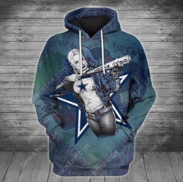 Dallas Cowboys Harley Hoodie 3D Zipper Hoodie 3486 Ds0 05926