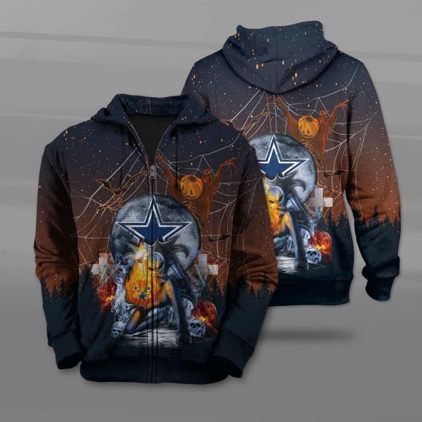 Dallas Cowboys 3D Horror Zipper Hoodie 3D Zipper Hoodie Zipper Hoodie 3D Zipper Hoodie Apparel Ds0 05898