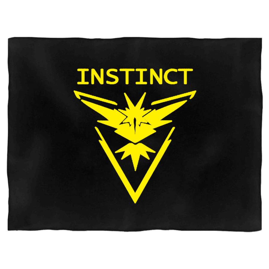 Team Instinct Pokemon Go Yellow Zapdos Lightning Blanket