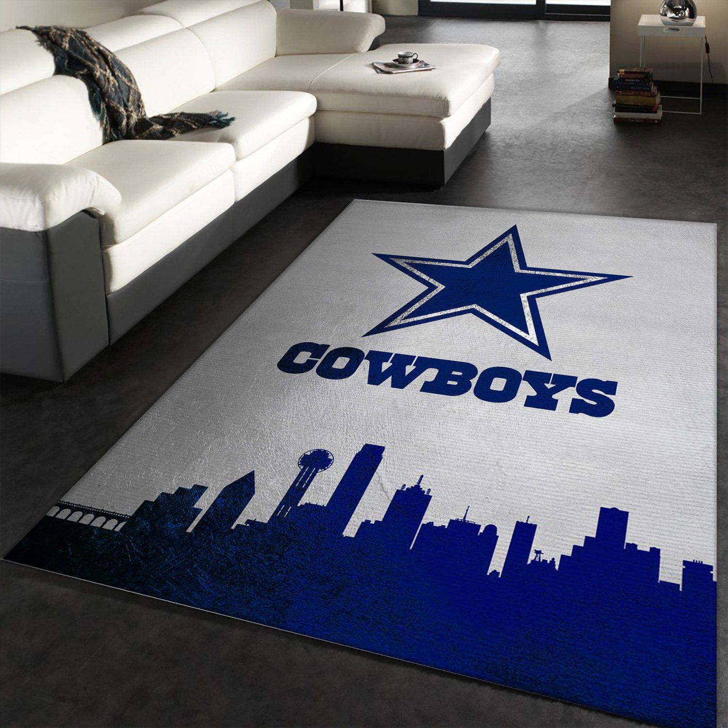 Dallas Cowboys Skyline Area Rug Carpet Bedroom Us Gift Decor