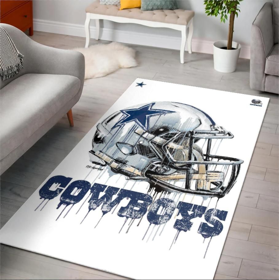 Football Dallas Cowboys Home Decor Area Rug Rugs For Living Room Rug Home Decor