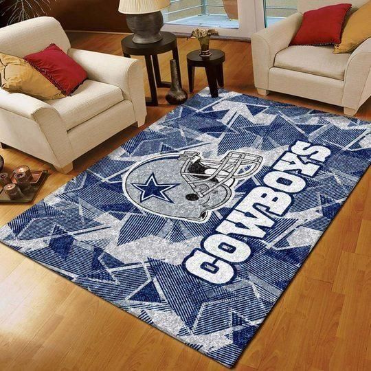 Dallas Cowboys Floor Area Rug Football Home Decor 01 Area Rug Living Room Rug Home Decor