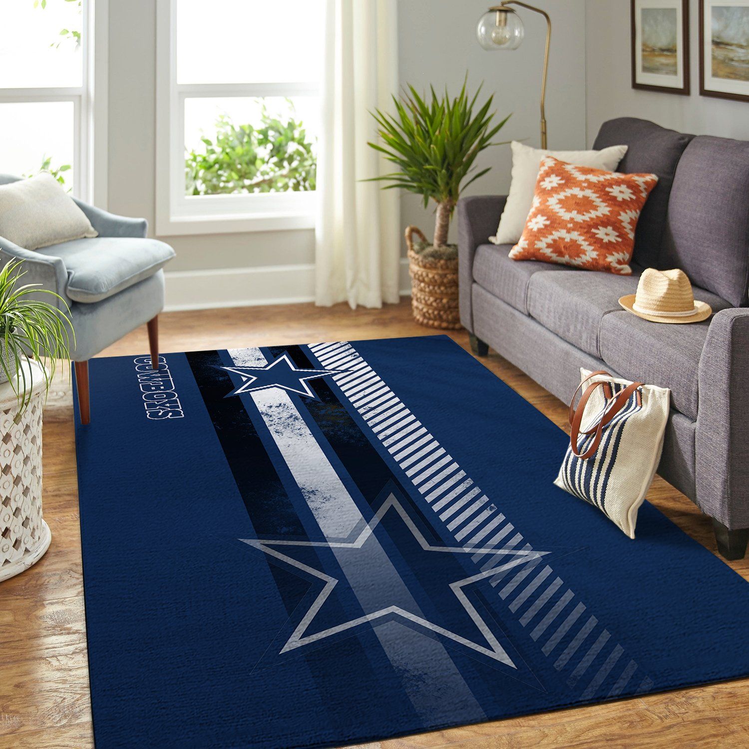 Dallas Cowboys Team Logo Nice Gift Home Decor Rectangle Area Rug