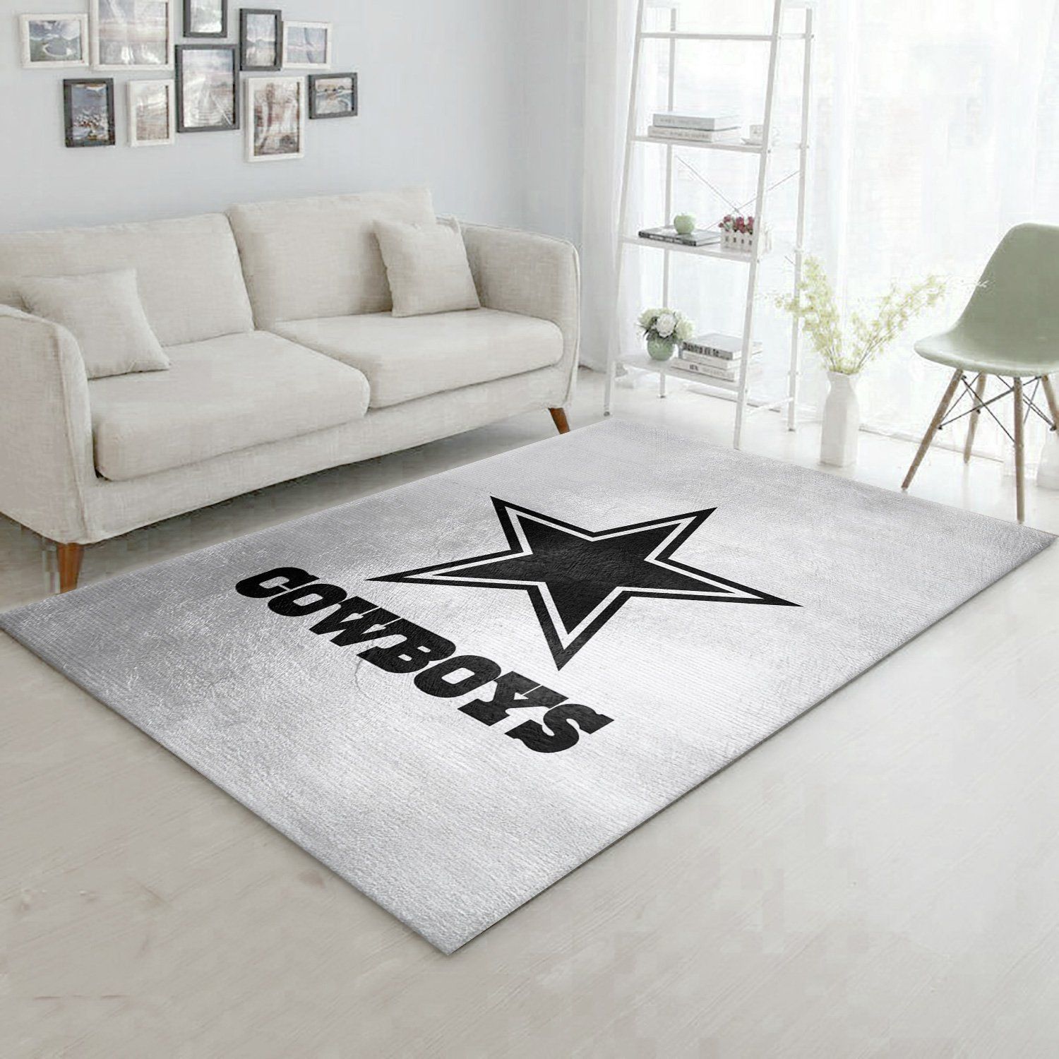 Dallas Cowboys Silver Area Rug Bedroom Us Gift Decor Area Rug Living Room Rug Home Decor