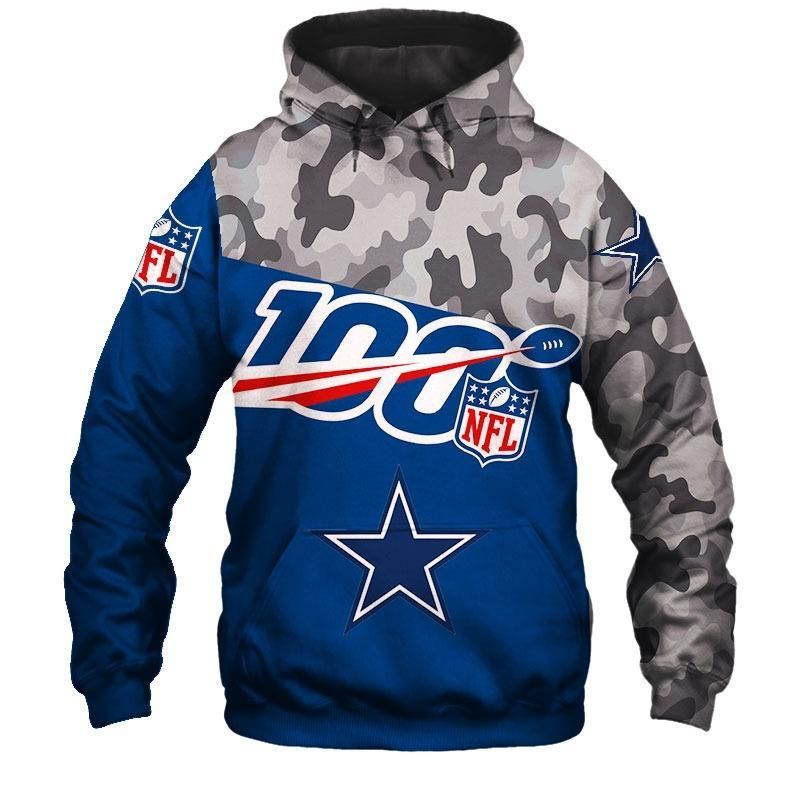 Dallas Cowboys Blue Army Men And Women 3D Full Printing Pullover Hoodie And Zippered Dallas Cowboys 3D Full Printinghoodie Zip 3D 2020 V7338