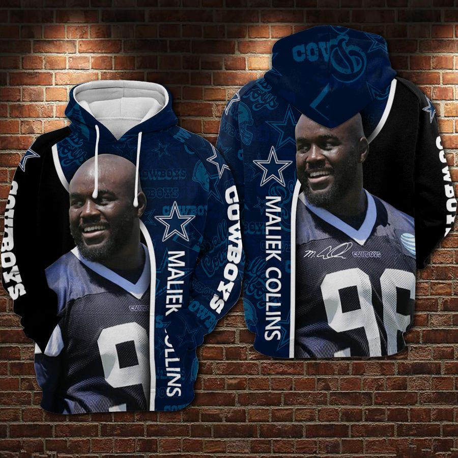 Dallas Cowboys Football Maliek Collins 3D Hoodie For Men For Women Dallas Cowboys All Over Printed Hoodie Dallas Cowboys Hoodie 3Dshirt