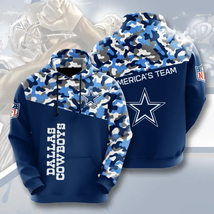 Dallas Cowboys 3D Hoodie 3D Zip Hoodie Custom For Men For Women All Over Printed Hoodie 3D Zip Hoodie Custom V23121