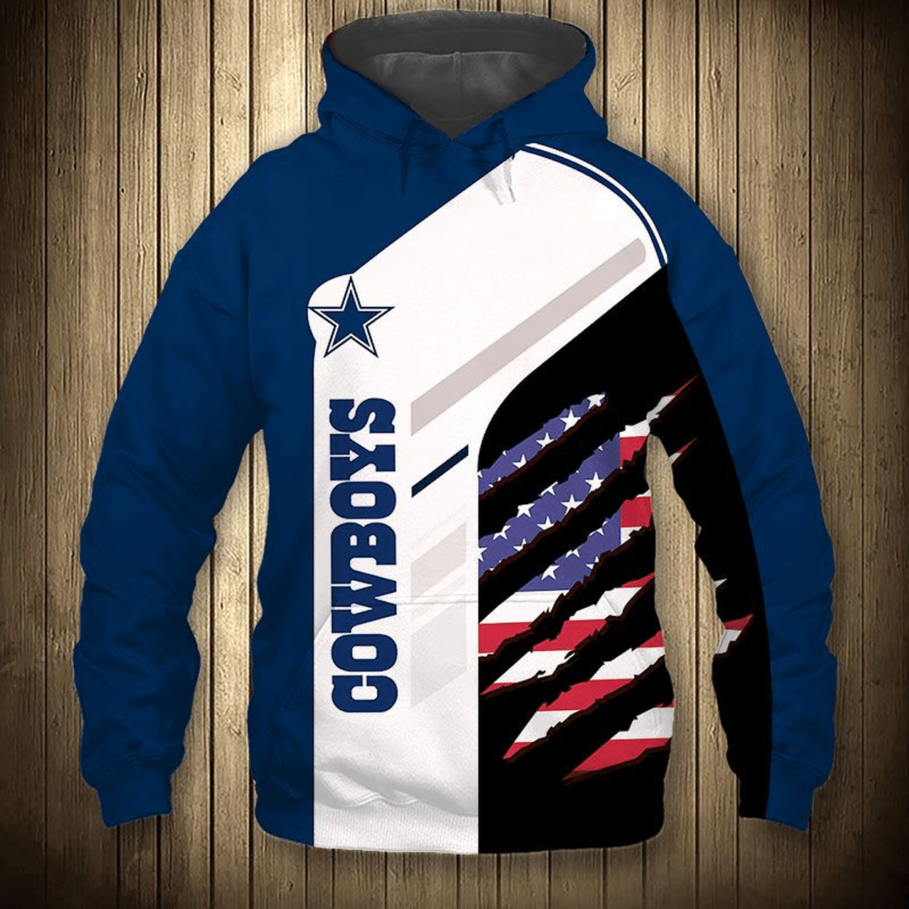 Dallas Cowboys American Flag Pullover And Zip Pered Hoodies Custom 3D Graphic Printed 3D Hoodie All Over Print Hoodie For Men For Womenhoodie