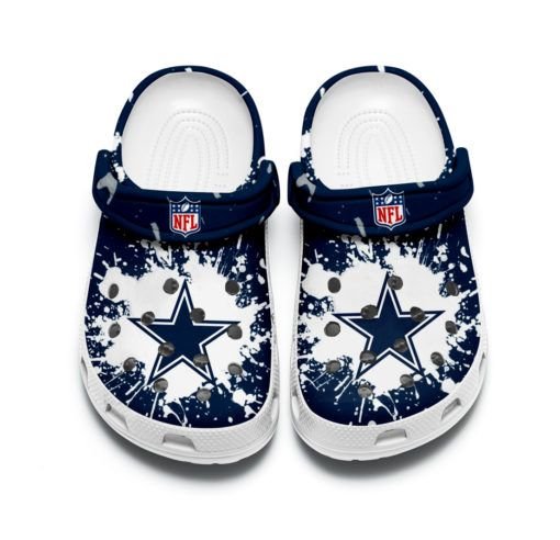 Dallas Cowboys Crocband Clog Comfortable For Mens Womens Classic Clog Water Shoes Crocs Shoes Saleoff 131020