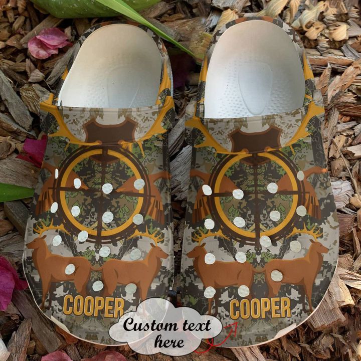 Hunting Personalized Deer Hunters Sku 1495 Crocs Crocband Clog Comfortable For Mens Womens Classic Clog Water Shoes