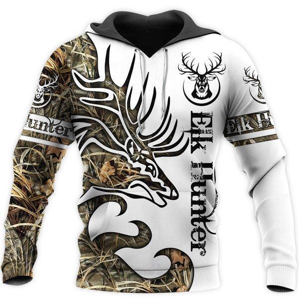 ELK Hunter Hoodies Gifts For Mothers Day 2021 – Mom Grandma Love Deer Hunting Camping Shirt