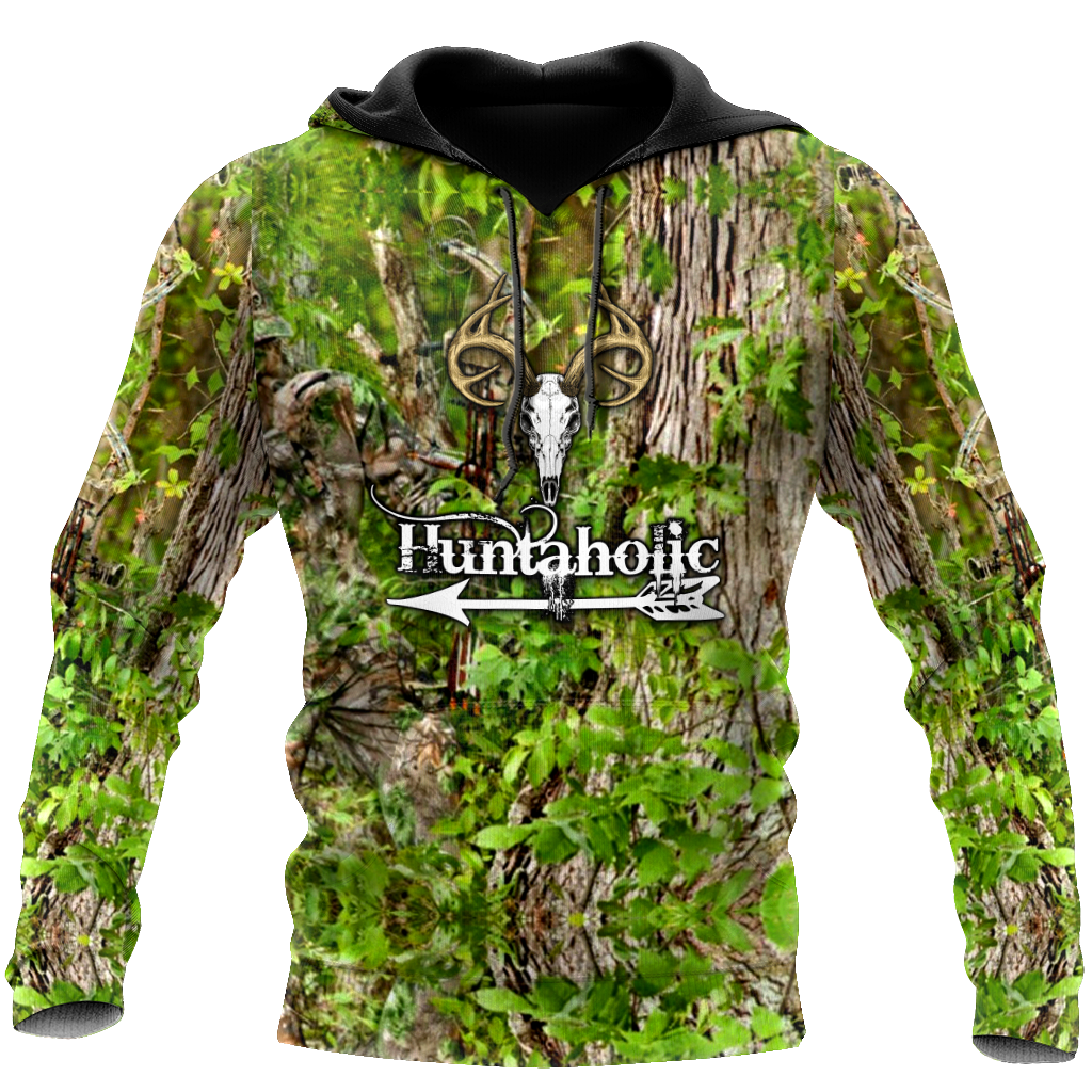 Deer Hunting Hoodies 3D Father Gifts – Grandpa Dad Deer Hunter Vintage 3D Gifts For Men A34