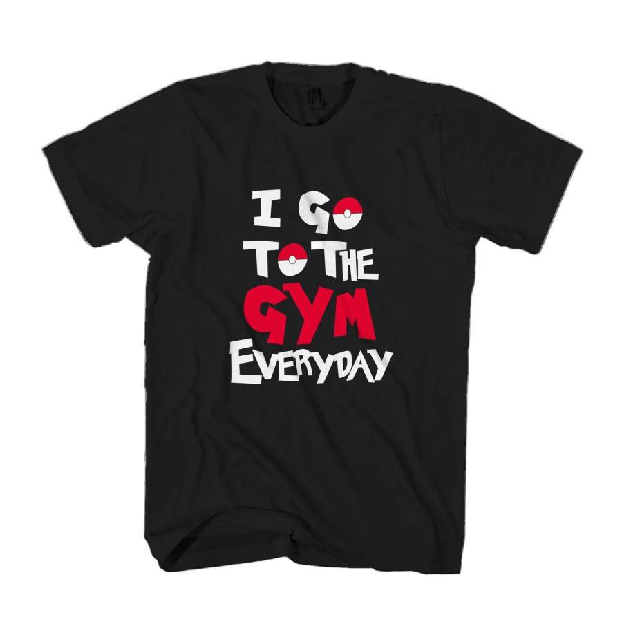 I Go To The Gym Everyday Pokemon Fitness Man’s T-Shirt