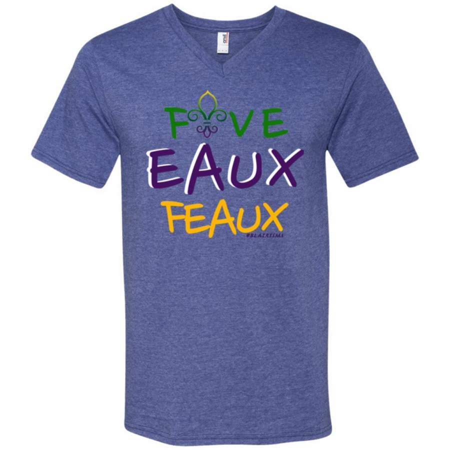 FiveEauxFeaux Mardi Gras Men’s V-Neck