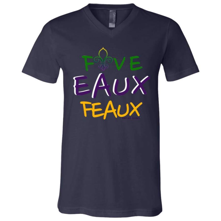 FiveEauxFeaux Mardi Gras Boy’s V-Neck