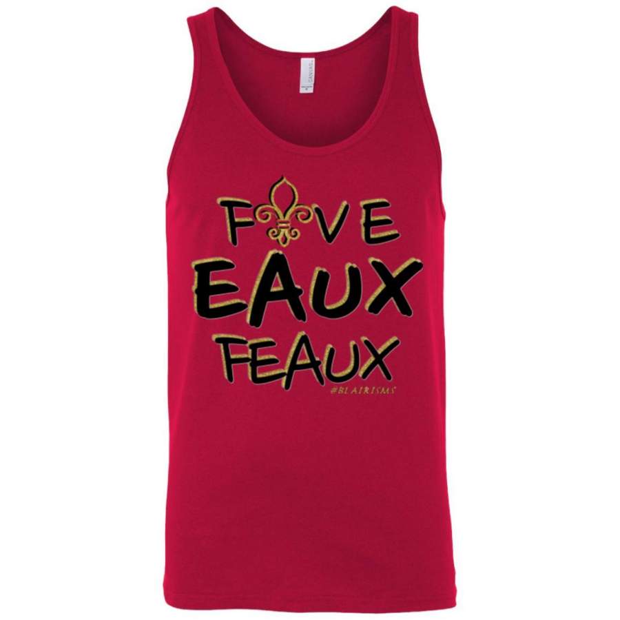 FiveEauxFeaux Black-&-Gold Unisex Tank