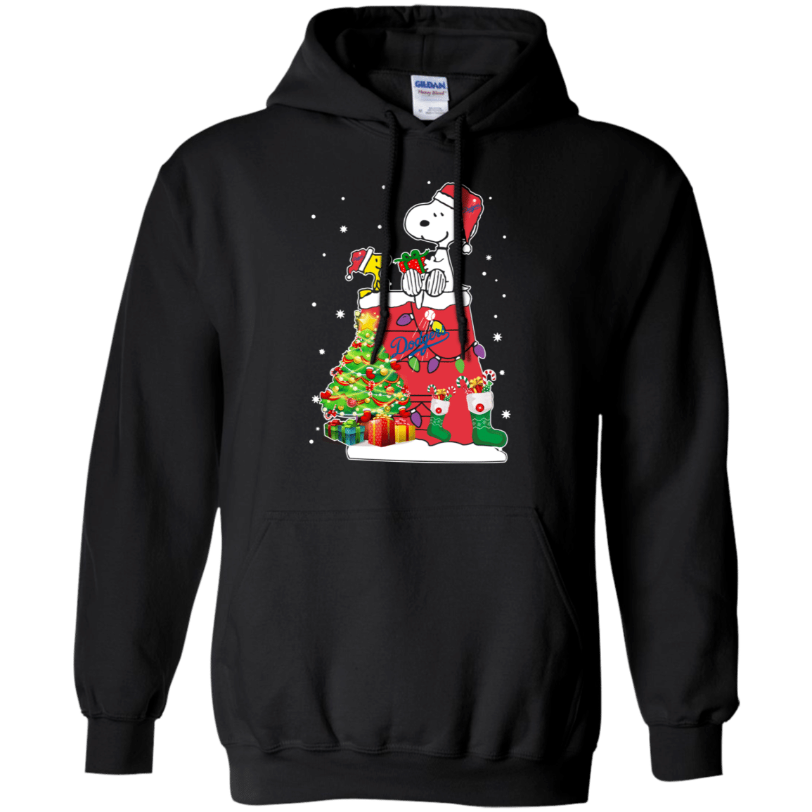 Check Out This Awesome Los Angeles Dodgers Snoopy & Woodstock Christmas Shirt Hoodie