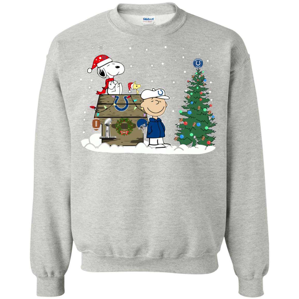 Check Out This Awesome Indianapolis Colts Snoopy The Peanuts Ugly Christmas Sweater Super Bowl Sweatshirt