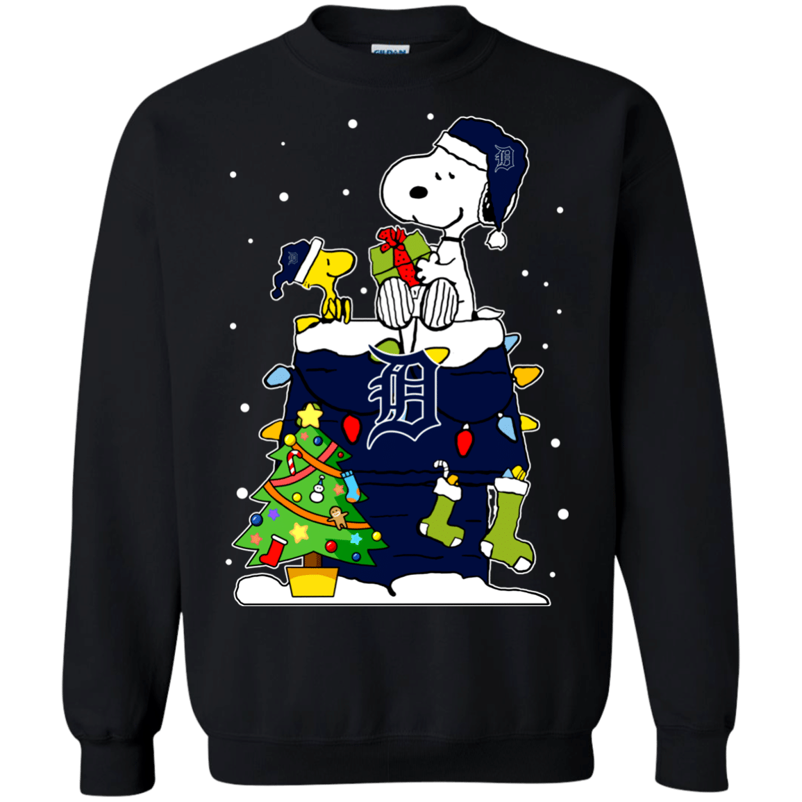 Check Out This Awesome Detroit Tigers Snoopy Ugly Christmas Sweaters Shirts