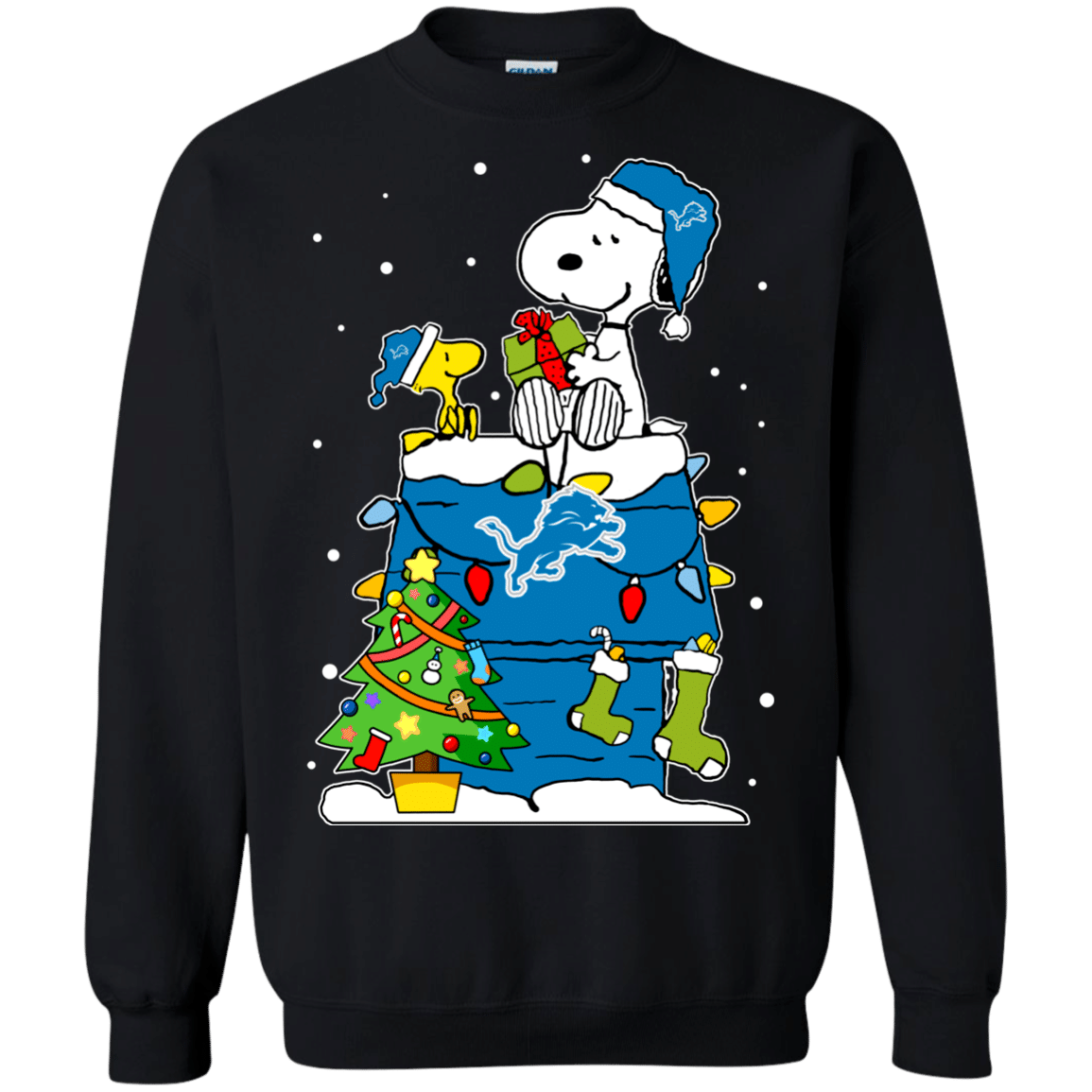 Check Out This Awesome Detroit Lions Snoopy Ugly Christmas Sweaters Shirts