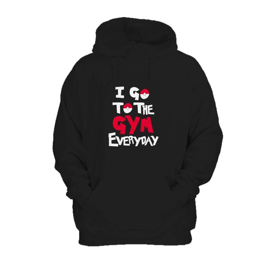 I Go To The Gym Everyday Pokemon Fitness Hoodie