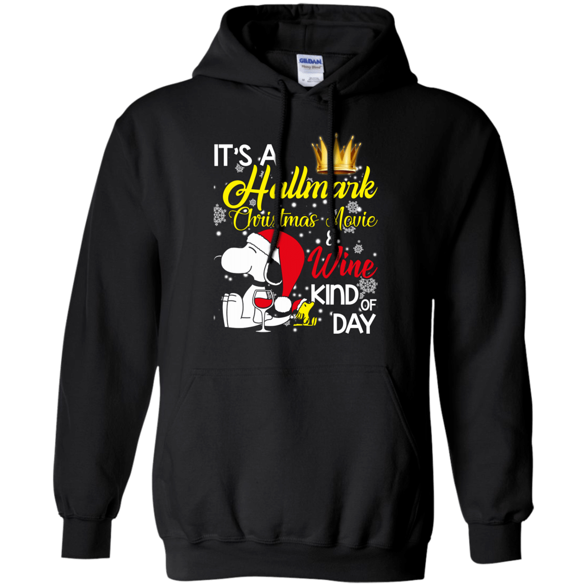 Buy Snoopy And Woodstock It’S A Hallmark Christmas Movie Wine Hoodie