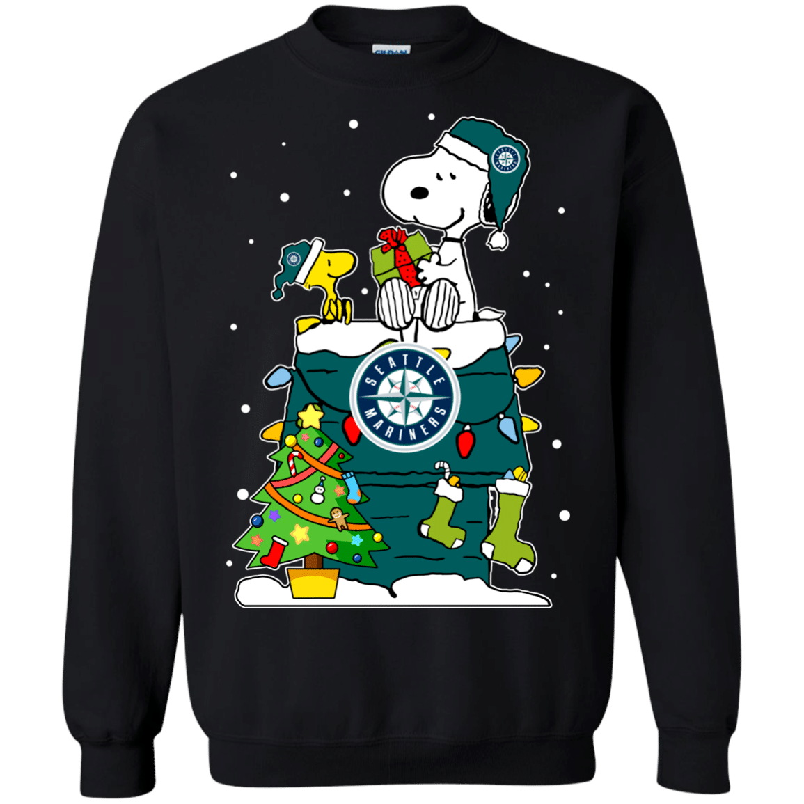 Buy Seattle Mariners Snoopy Ugly Christmas Sweaters Shirts