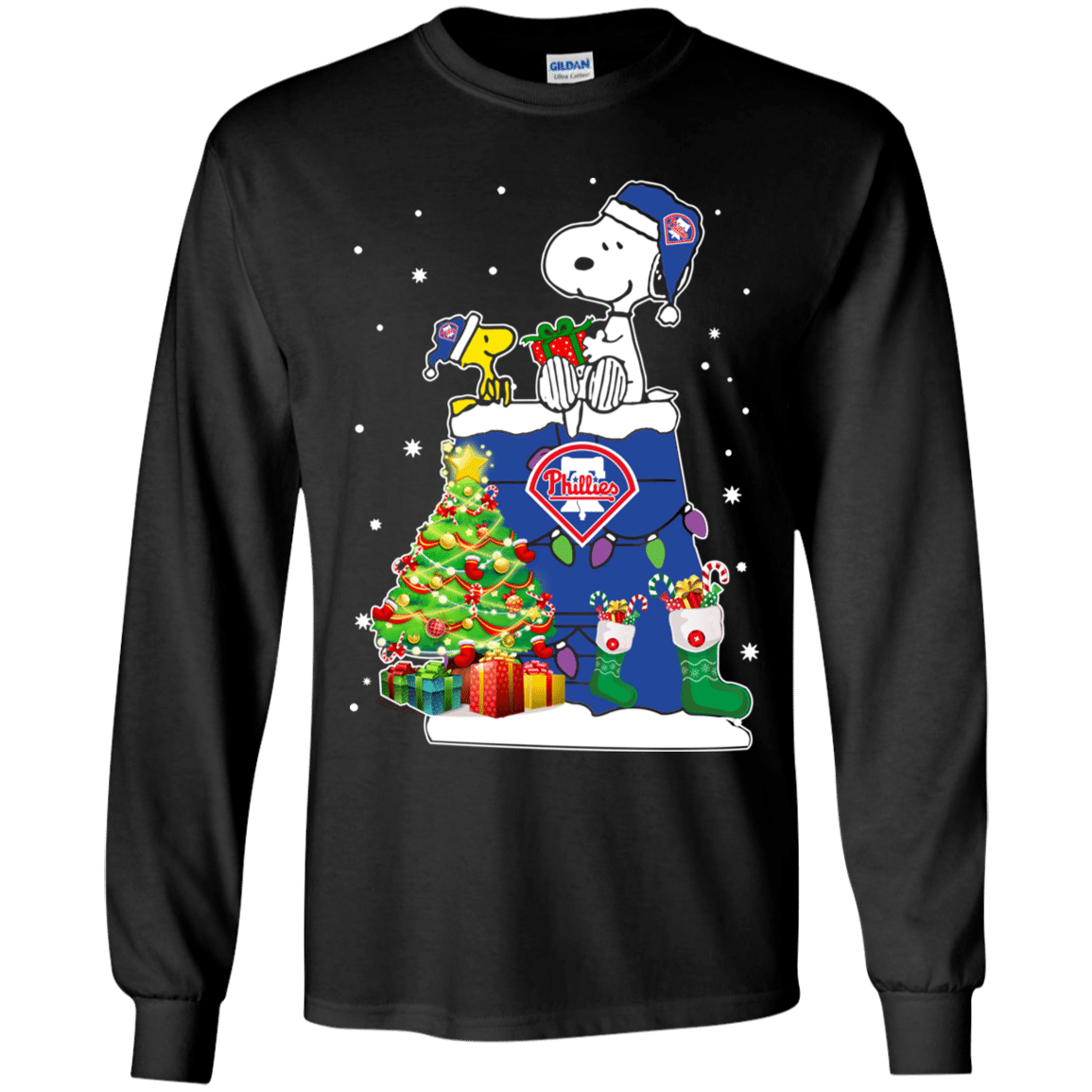 Buy Philadelphia Phillies Snoopy & Woodstock Christmas Shirt Youth Ls Shirt