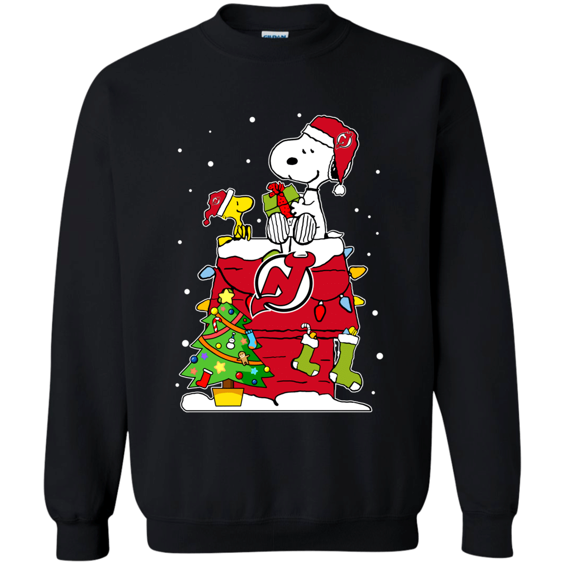 Buy New Jersey Devils Snoopy Ugly Christmas Sweaters Shirts