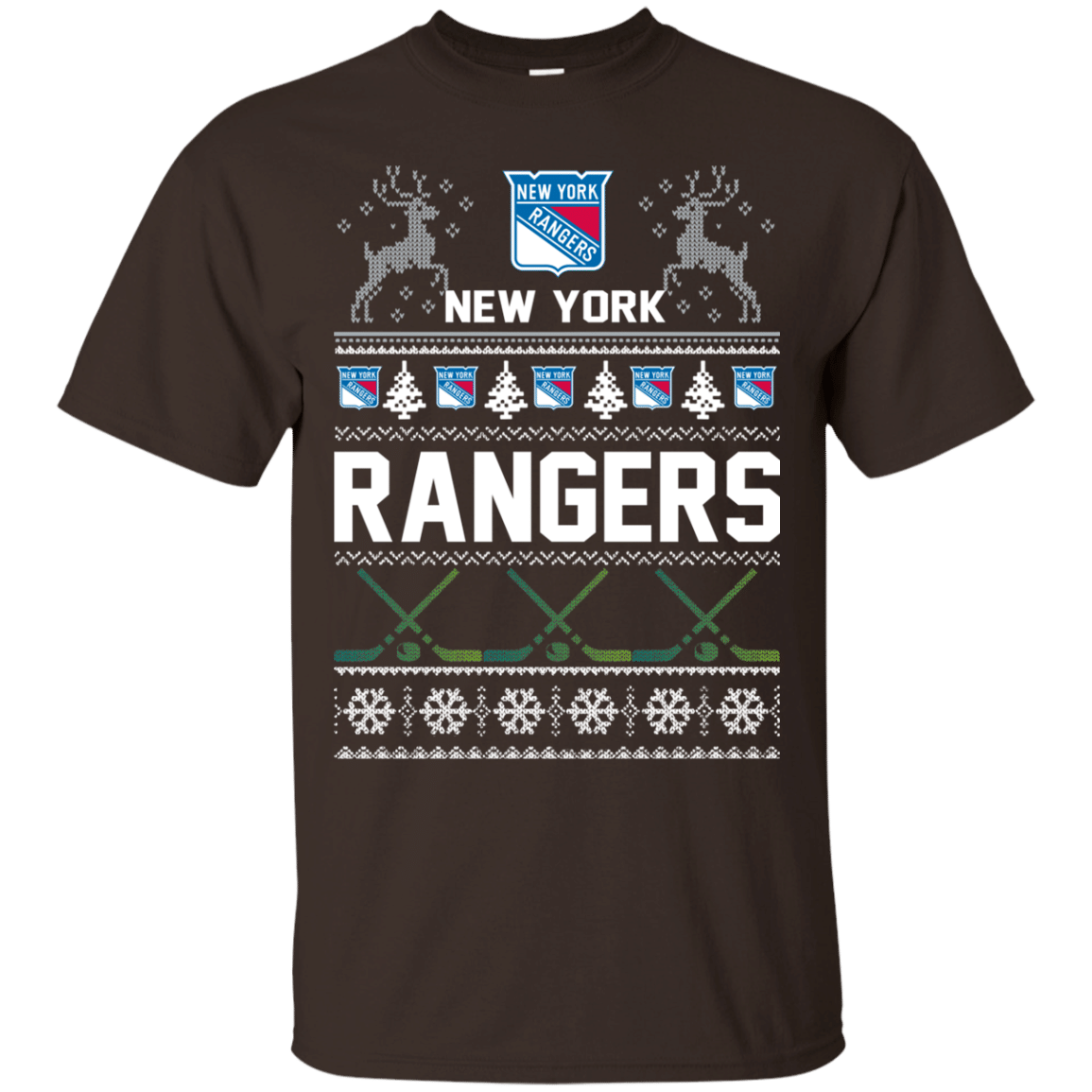 Buy New York Rangers Ugly Christmas T Shirt